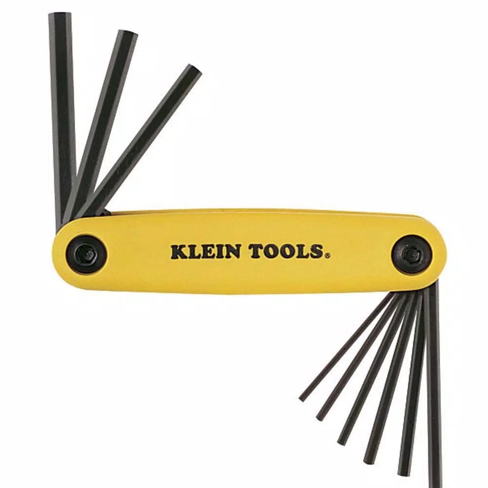 Klein Tools 4-1/4 in. Alloy Steel Industrial Strength Hex Key Set, 9-Piece