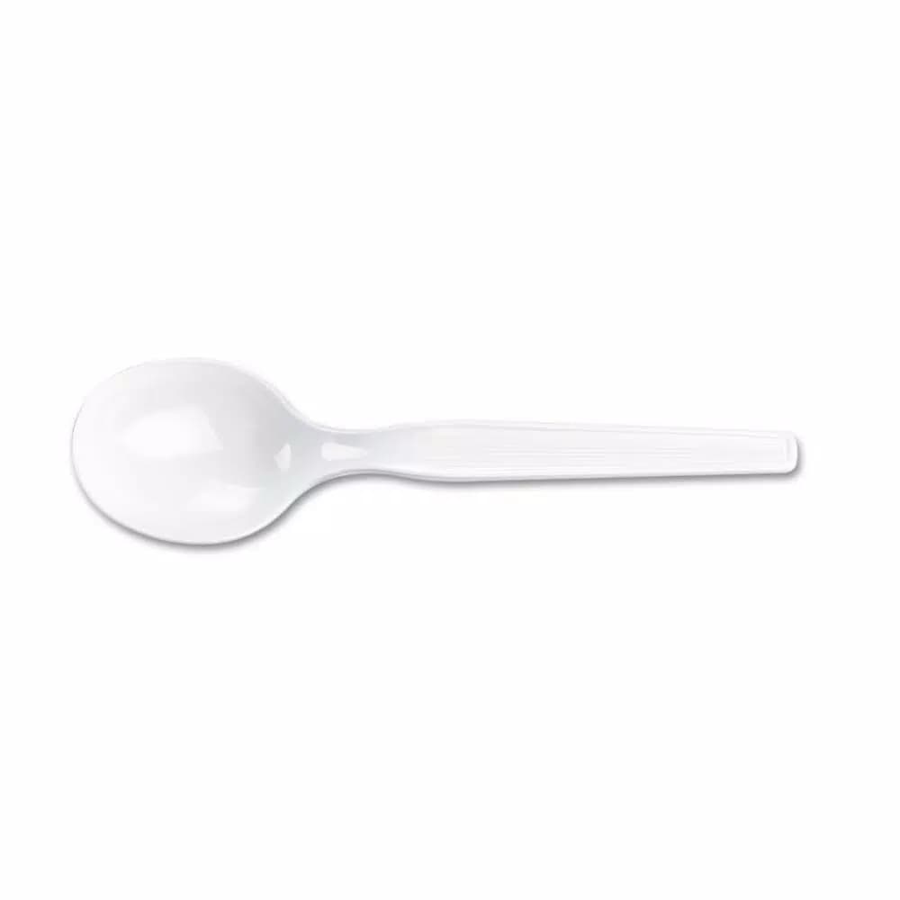 DIXIE White Polystyrene Soup Spoons, Heavy Mediumweight, 1000 Count Case