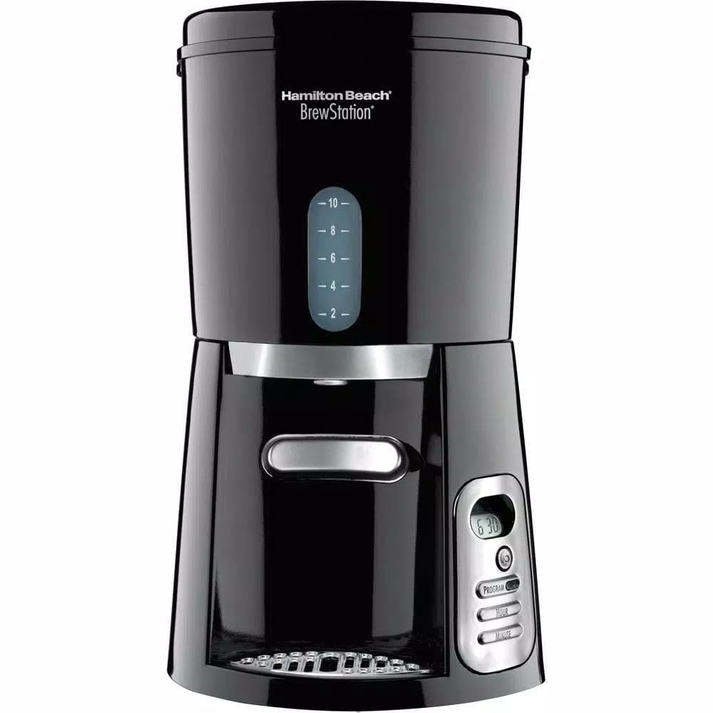 Hamilton Beach BrewStation 10-Cup Drip Coffee Maker with Internal Tank, Black