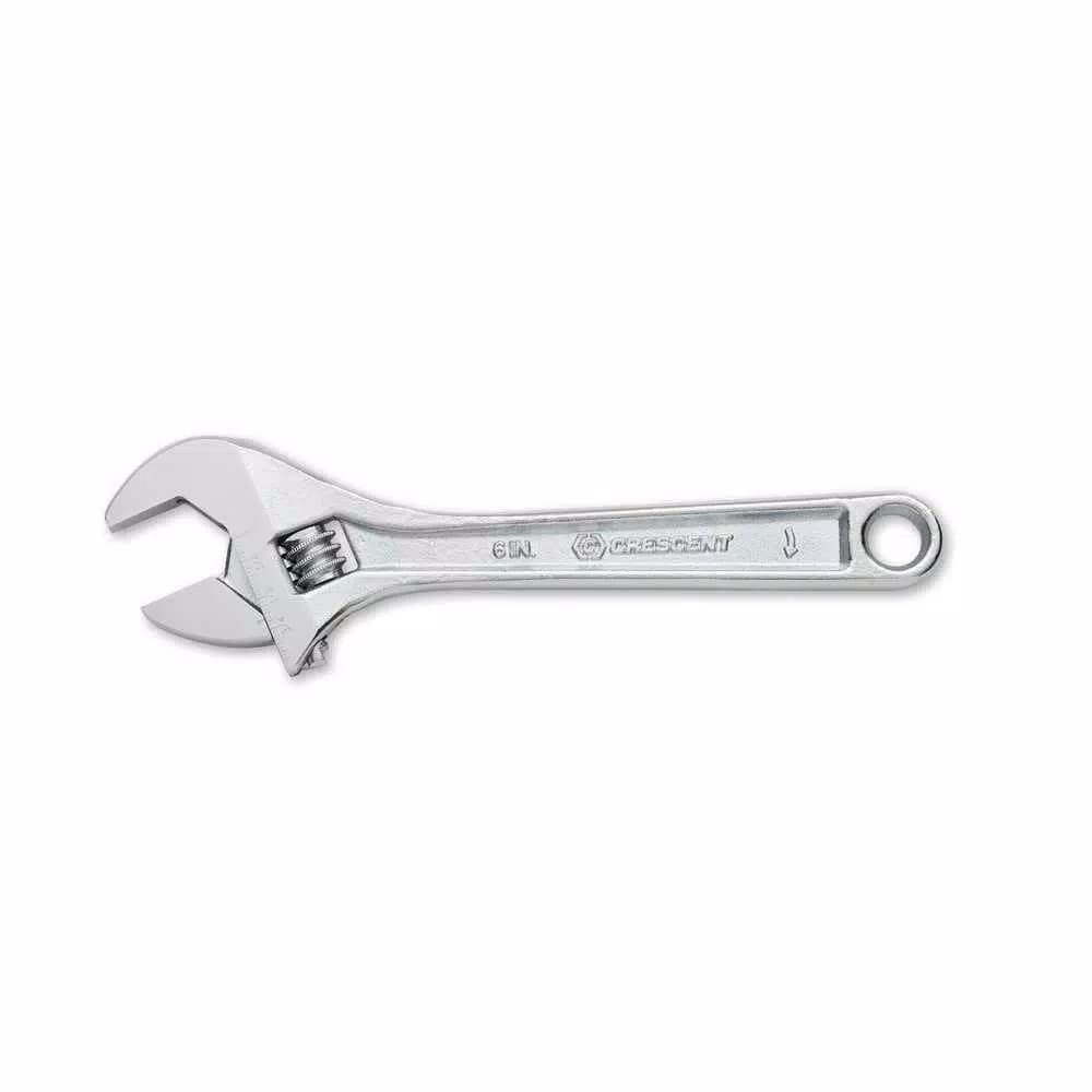 Crescent 6 in. Adjustable Wrench with Hex Jaw Design