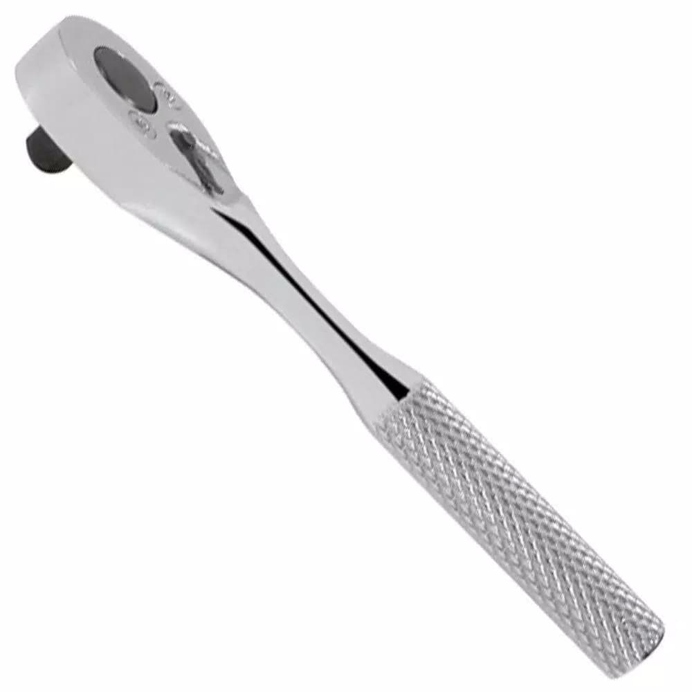 URREA 1/4 Inch Drive Reversible Quick Release Chrome Ratchet, 48-Tooth