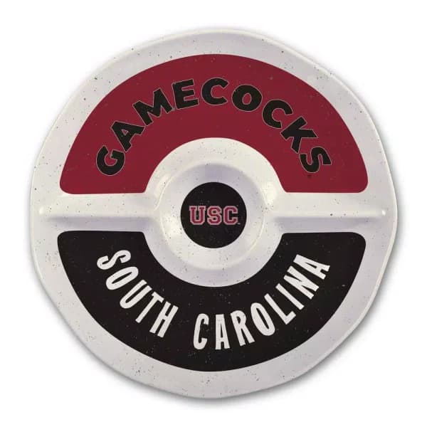 Magnolia Lane South Carolina NCAA Officially Licensed 15 in. Melamine Chip and Dip Serving Tray