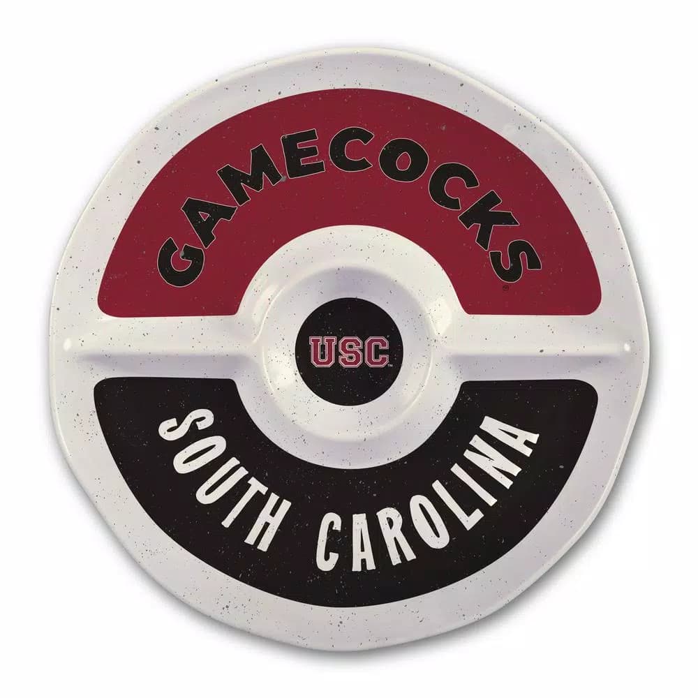 Magnolia Lane South Carolina NCAA Officially Licensed 15 in. Melamine Chip and Dip Serving Tray