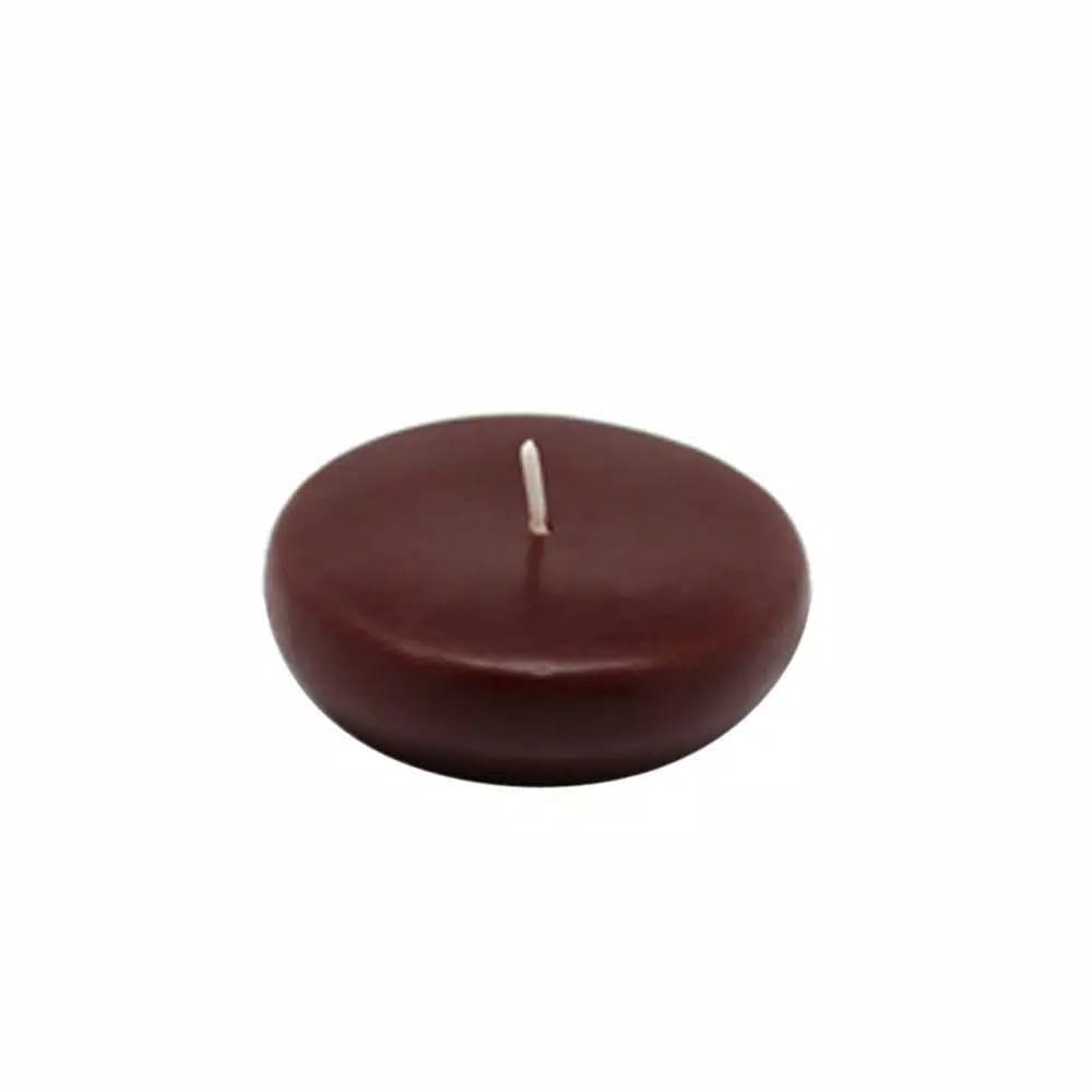 Zest Candle 2.25 in. Brown Floating Candles, Box of 24