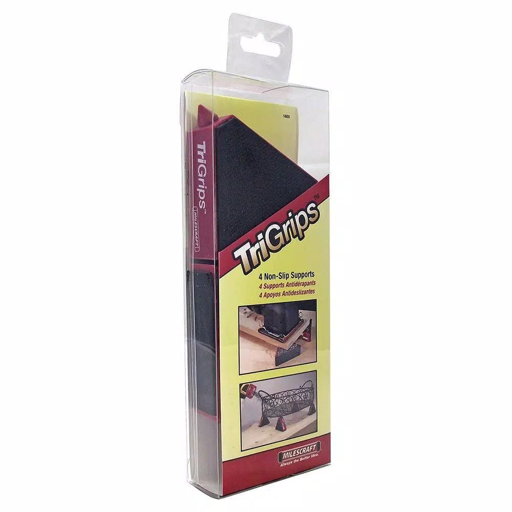 Milescraft TriGrips Non-Slip Work Supports, 4-Piece Set for Routing, Sanding, and Painting