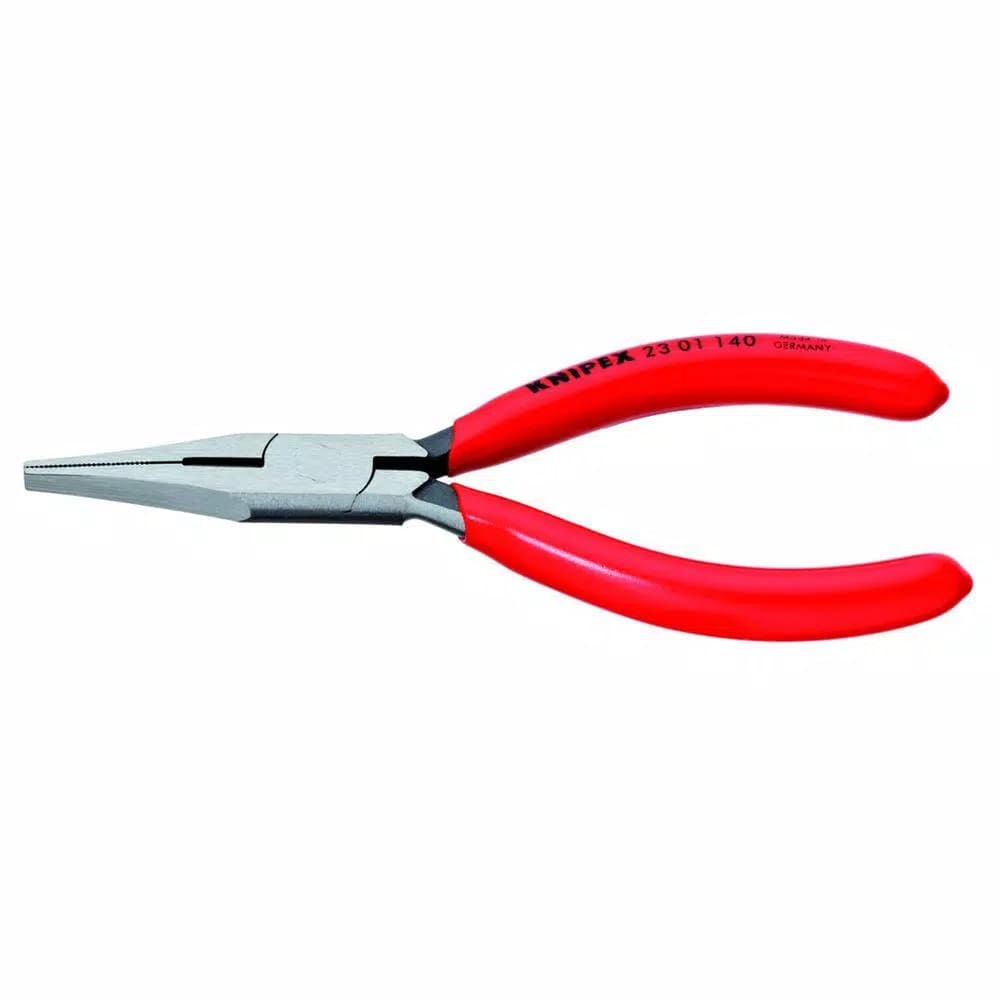 KNIPEX 5-1/2 in. Flat Nose Pliers with Integrated Cutter