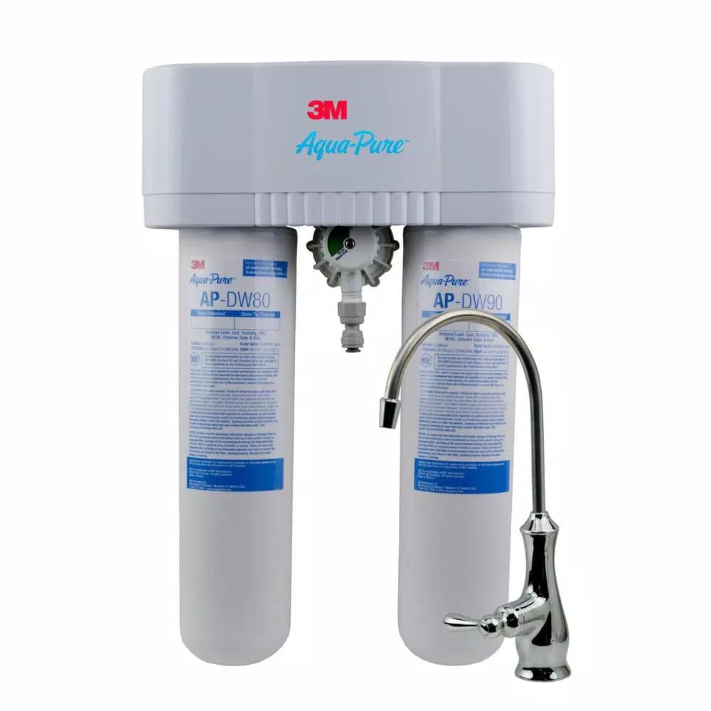 3M Aqua-Pure AP-DWS1000 Under Sink Water Filtration System with Dedicated Faucet