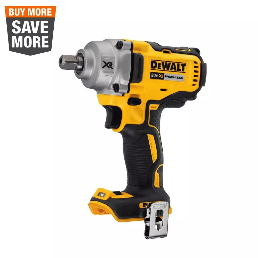 DEWALT 20V MAX XR 1/2 in. Mid-Range Brushless Cordless Impact Wrench (Tool Only)