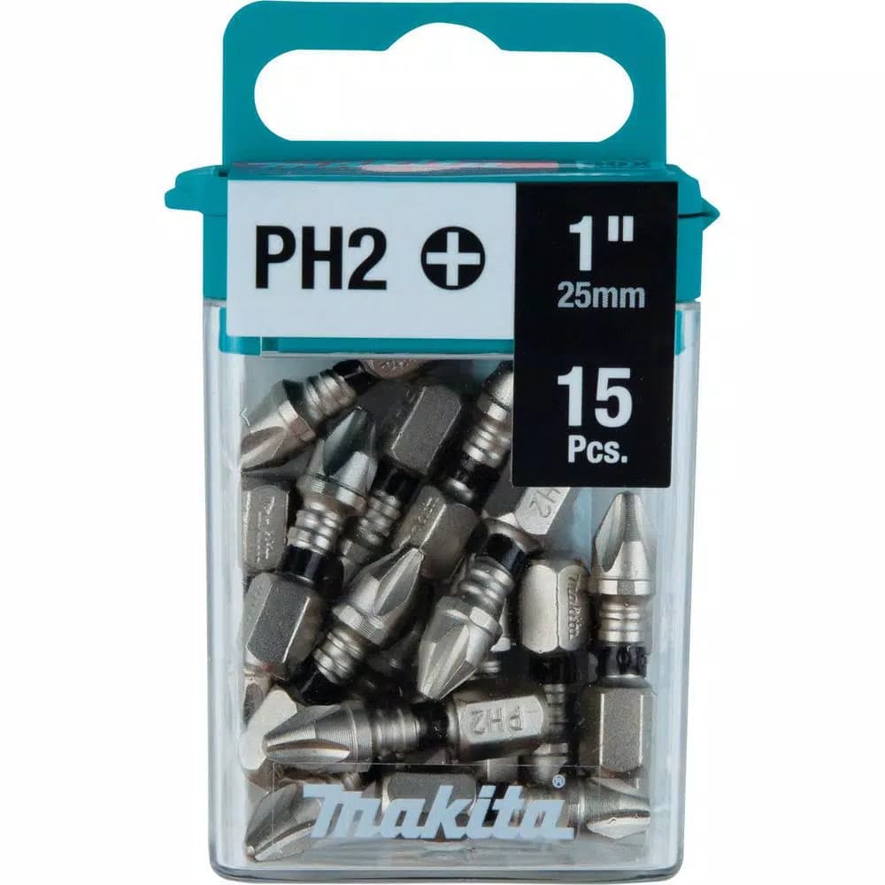 Makita ImpactXPS #2 Phillips 1 in. Insert Bits, 15-Pack