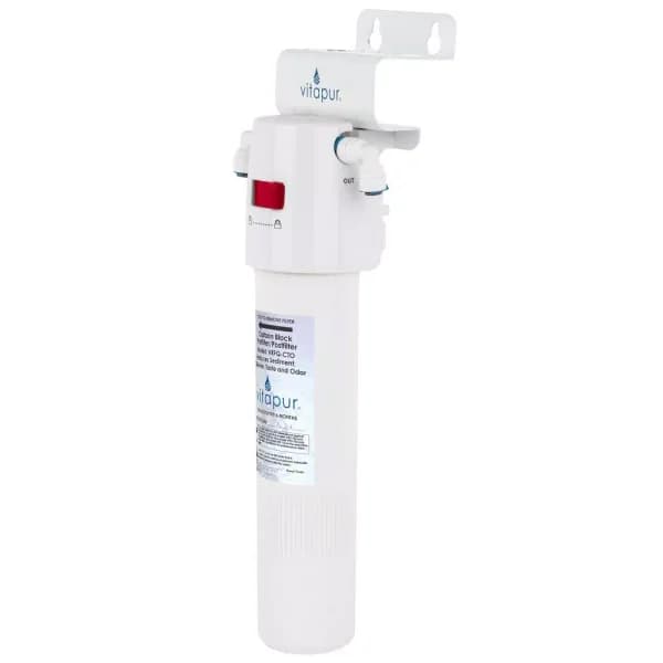 Vitapur VFK-1Q Single Stage Under Sink Water Filtration System with Quick Connect Carbon Block Filter