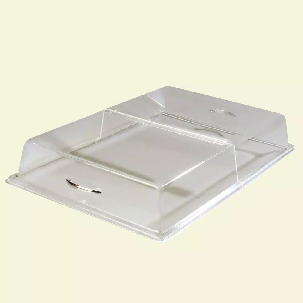 Carlisle 18 x 26 x 4 in. Clear Hinged Pastry Tray Cover, Acrylic Food Display Lid