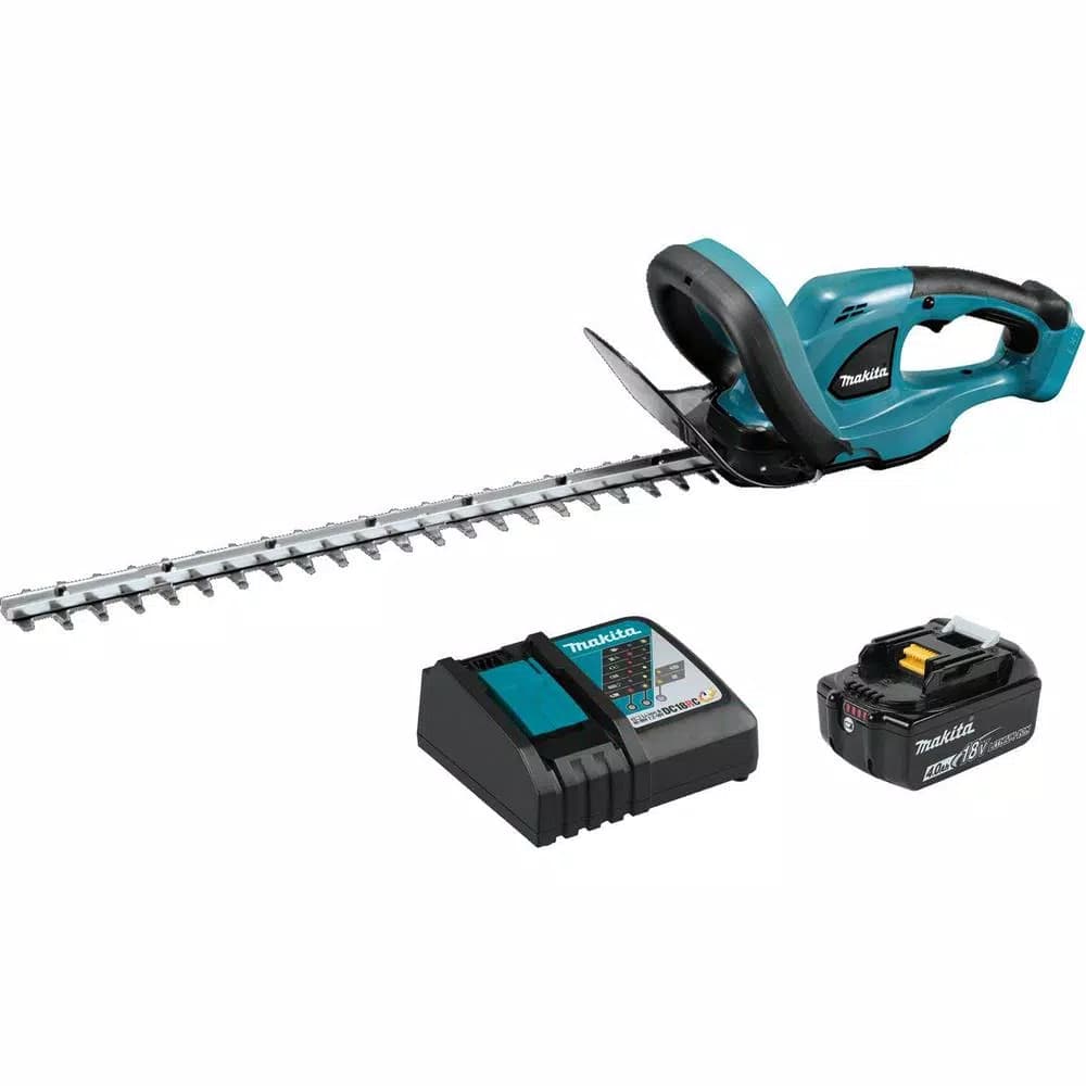 Makita 18V LXT Cordless Hedge Trimmer Kit with 4.0Ah Battery and Charger, 22 in. Blade