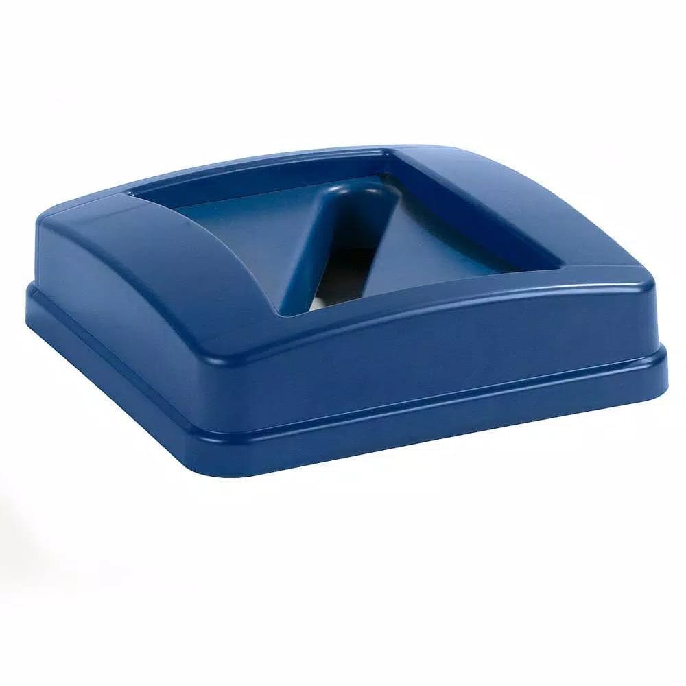 Carlisle Centurian 23 Gal. Blue Square Paper Recycling Lid (4-Pack)