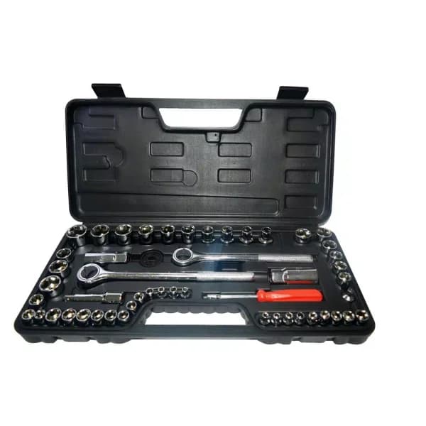 Best Value 52-Piece Socket Set with 1/4 in., 3/8 in., and 1/2 in. Drives - Metric and SAE