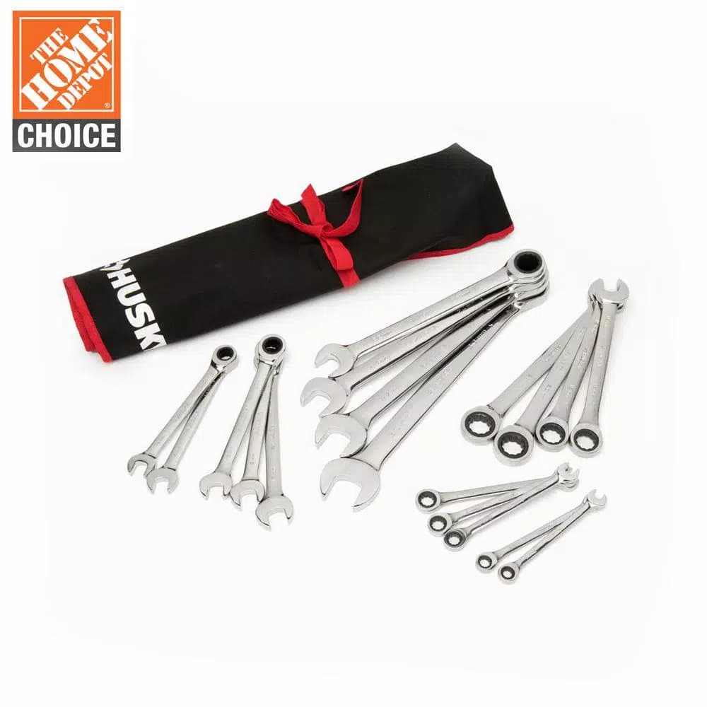 Husky 18-Piece Master Metric Ratcheting Wrench Set