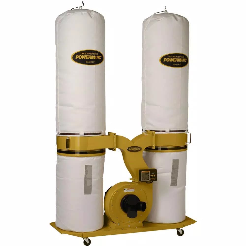 Powermatic PM1900TX-BK1 3HP 1PH Dust Collector with 30 Micron Filter Bags