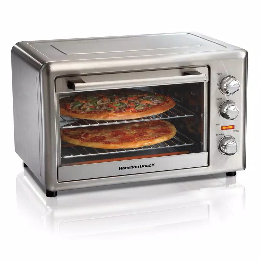 Hamilton Beach Stainless Steel Countertop Toaster Oven with Convection and Rotisserie