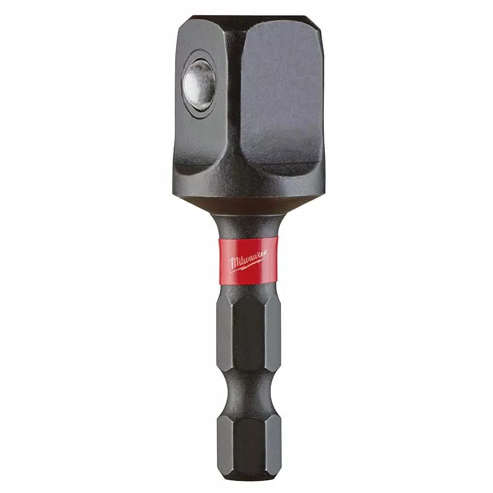 Milwaukee SHOCKWAVE 1/2 in. Drive to 1/4 in. Hex Impact Socket Adapter