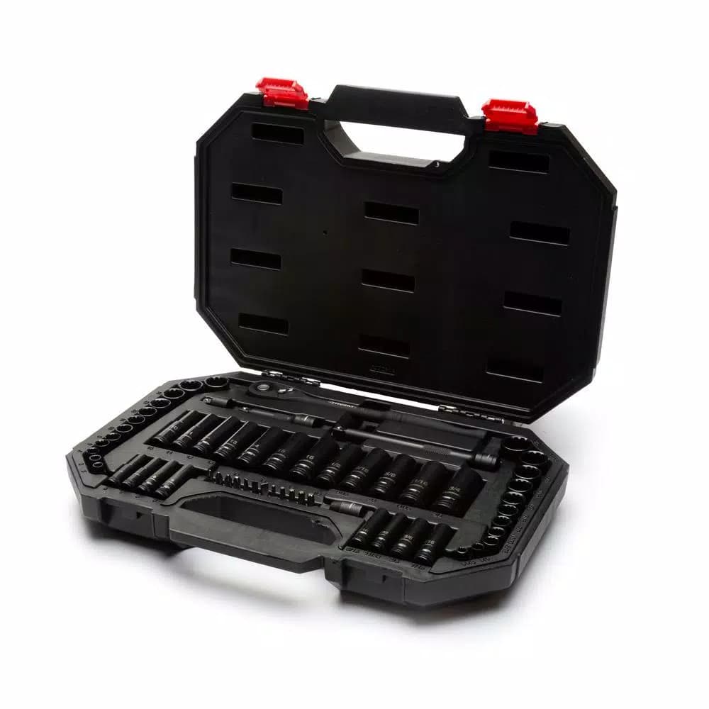 Husky 60-Piece 3/8 in. Drive 100-Position Universal Socket and Ratchet Mechanics Tool Set