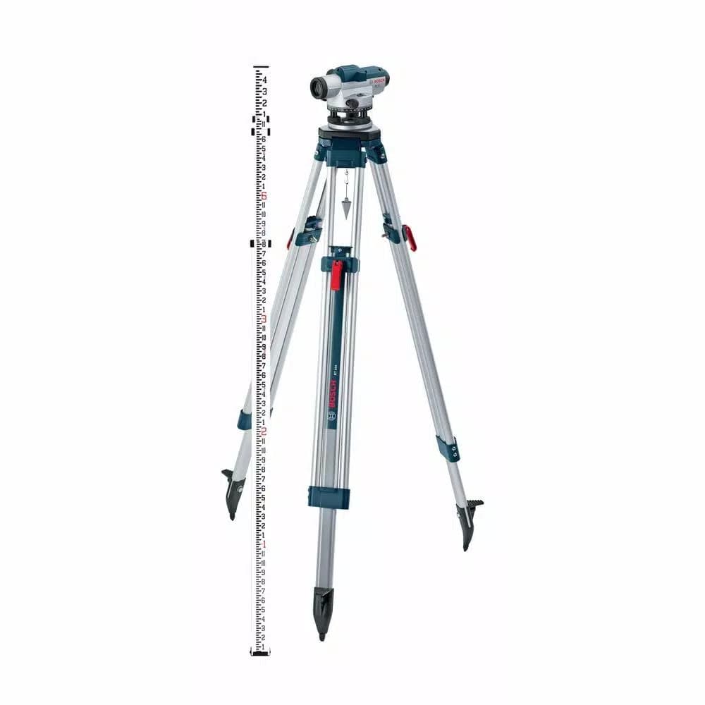 Bosch GOL 32CK 5.6 in. Automatic Optical Level Kit with 32x Magnification and Aluminum Tripod