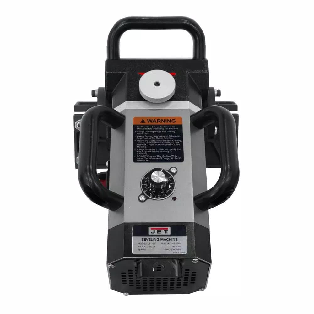 JET JB-10P Portable Plate Beveling Machine, 1-HP Brushless Motor, Variable Speed