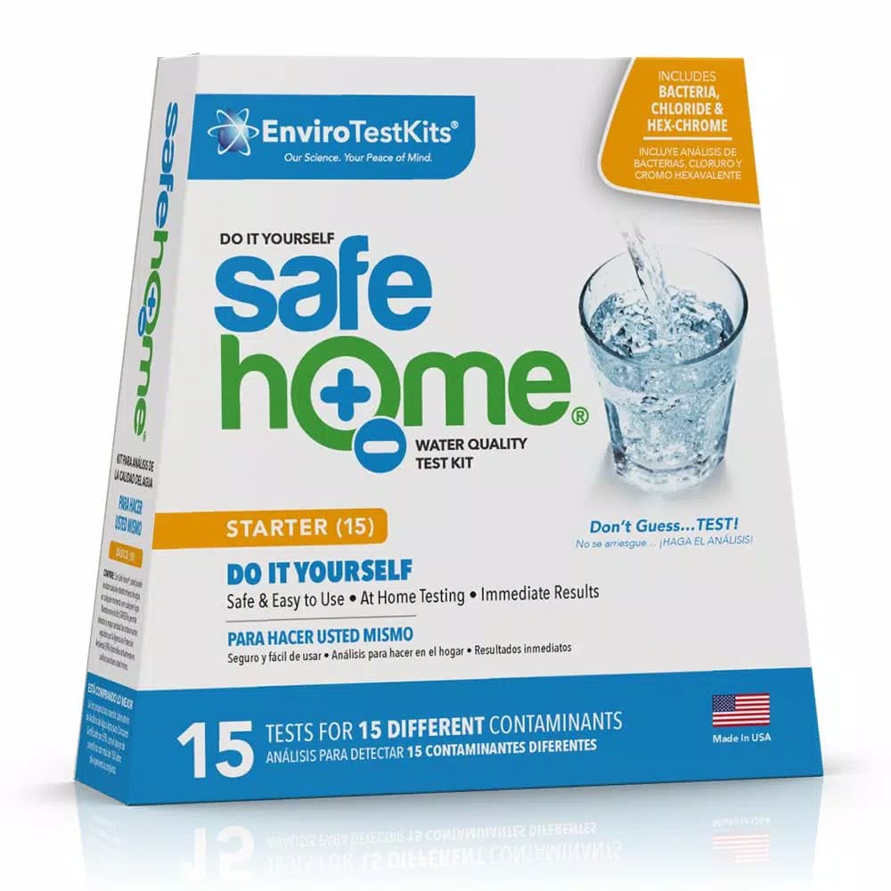 Safe Home Starter 15 Drinking Water Test Kit - 15 Contaminant Water Quality Screening