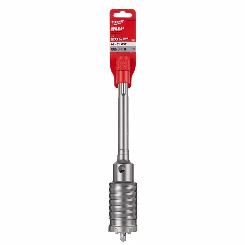 Milwaukee 2 in. x 11-3/8 in. SDS-MAX Carbide Tipped Core Bit
