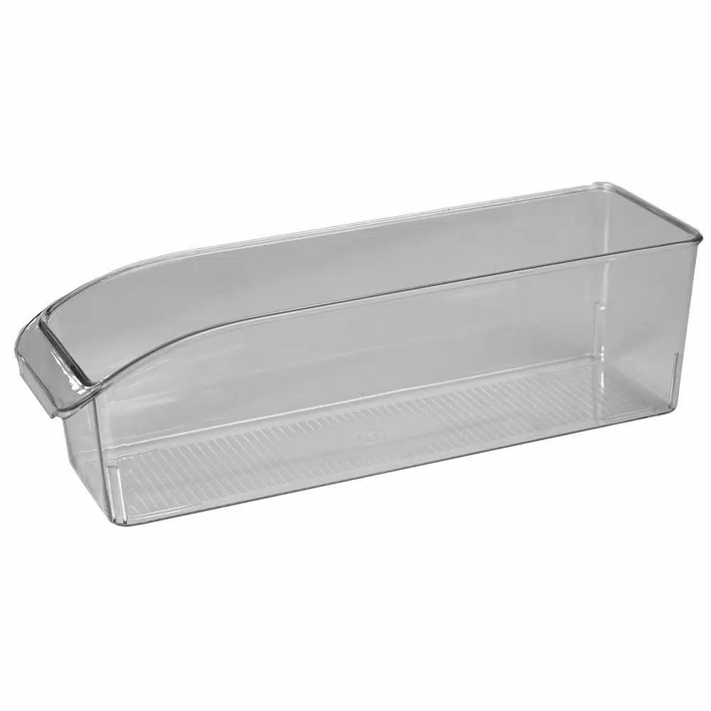 Unbranded Nestable Multi-Purpose Large Clear Plastic Fridge Bin, Shatter-Resistant Organizer