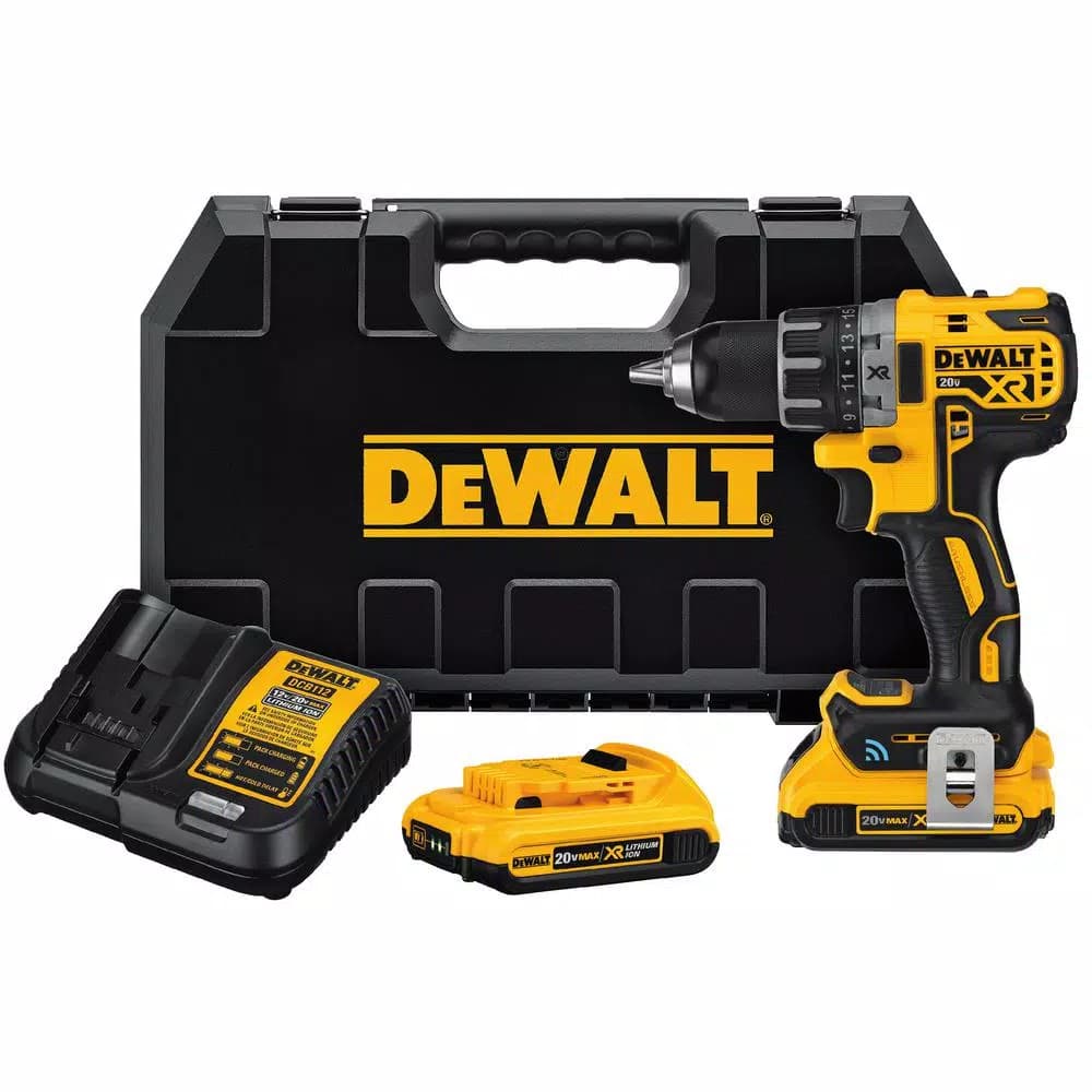 DEWALT 20V MAX XR Brushless 1/2 in. Compact Drill Driver Kit with (2) 2.0Ah Batteries and Tool Connect