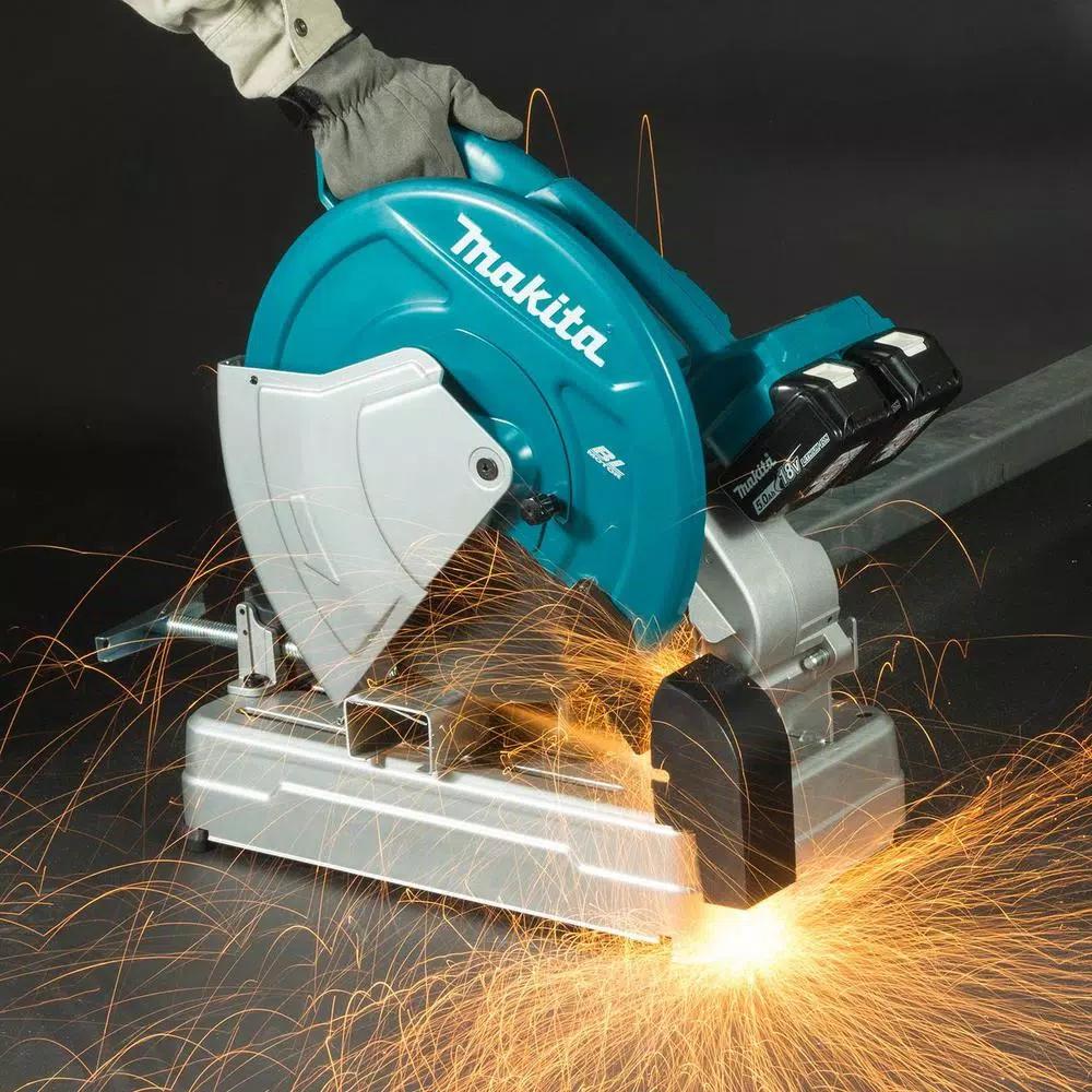 Makita 18V X2 LXT Brushless 14 in. Cordless Cut-Off Saw Kit with 5.0 Ah Batteries and Charger