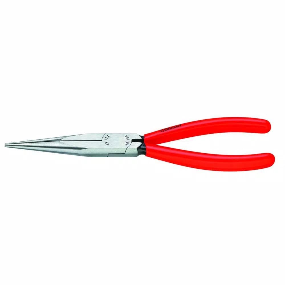 KNIPEX 8 in. Long Nose Pliers with High-Strength Jaws and Knurled Grip