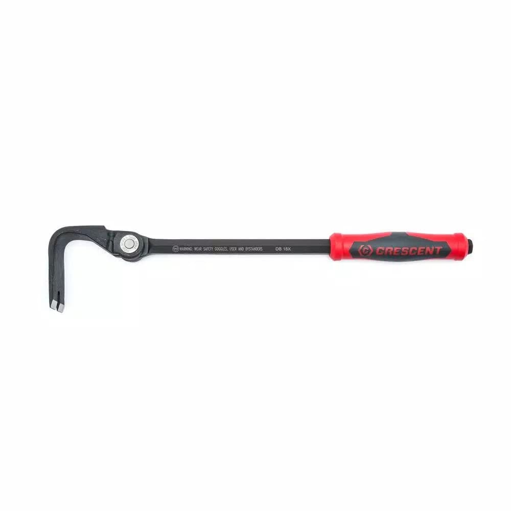 Crescent 18 in. Indexing Flat Pry Bar with 15-Position Locking Head