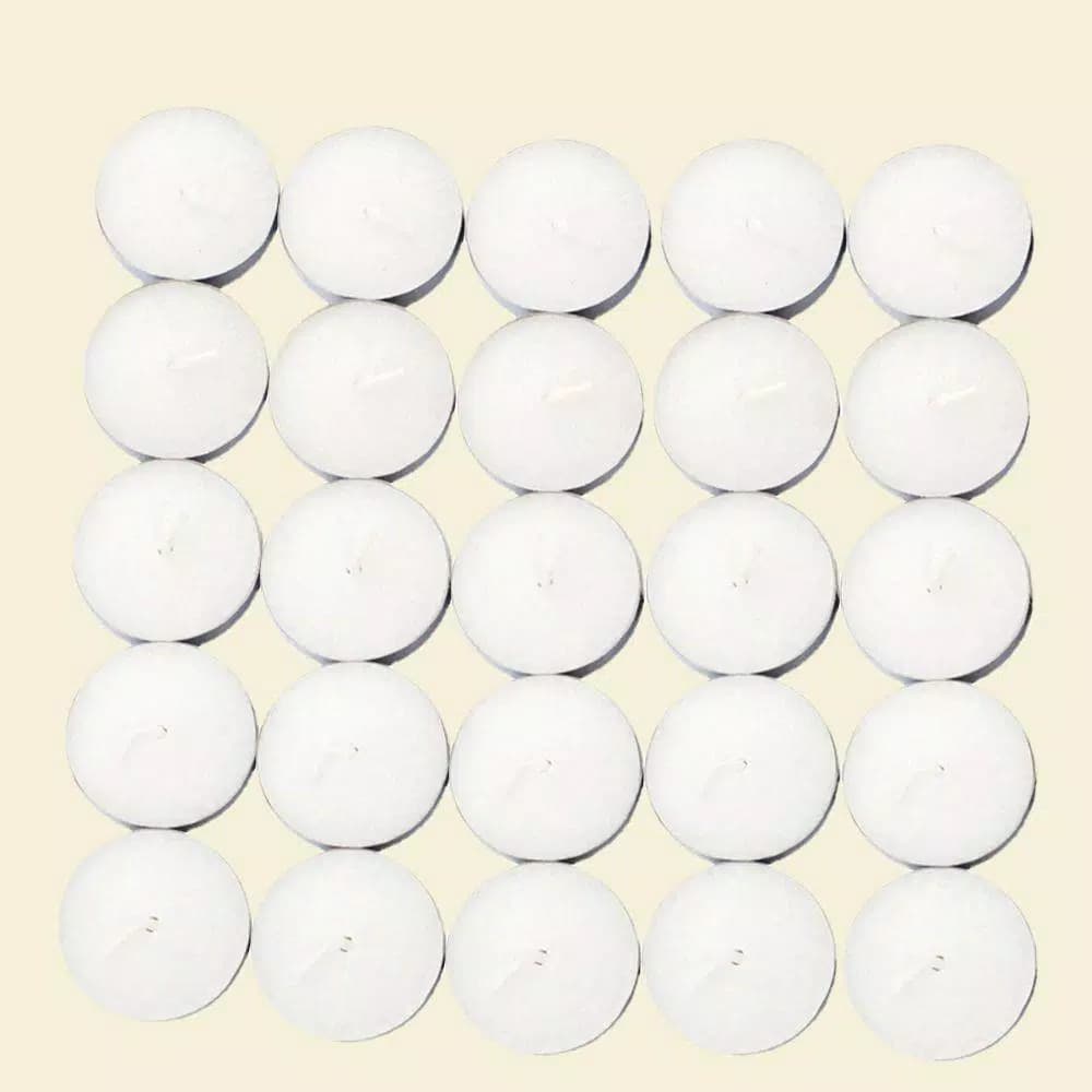 Zest Candle White Citronella Tealight Candles, 1.5 in. Diameter, 100-Count Box