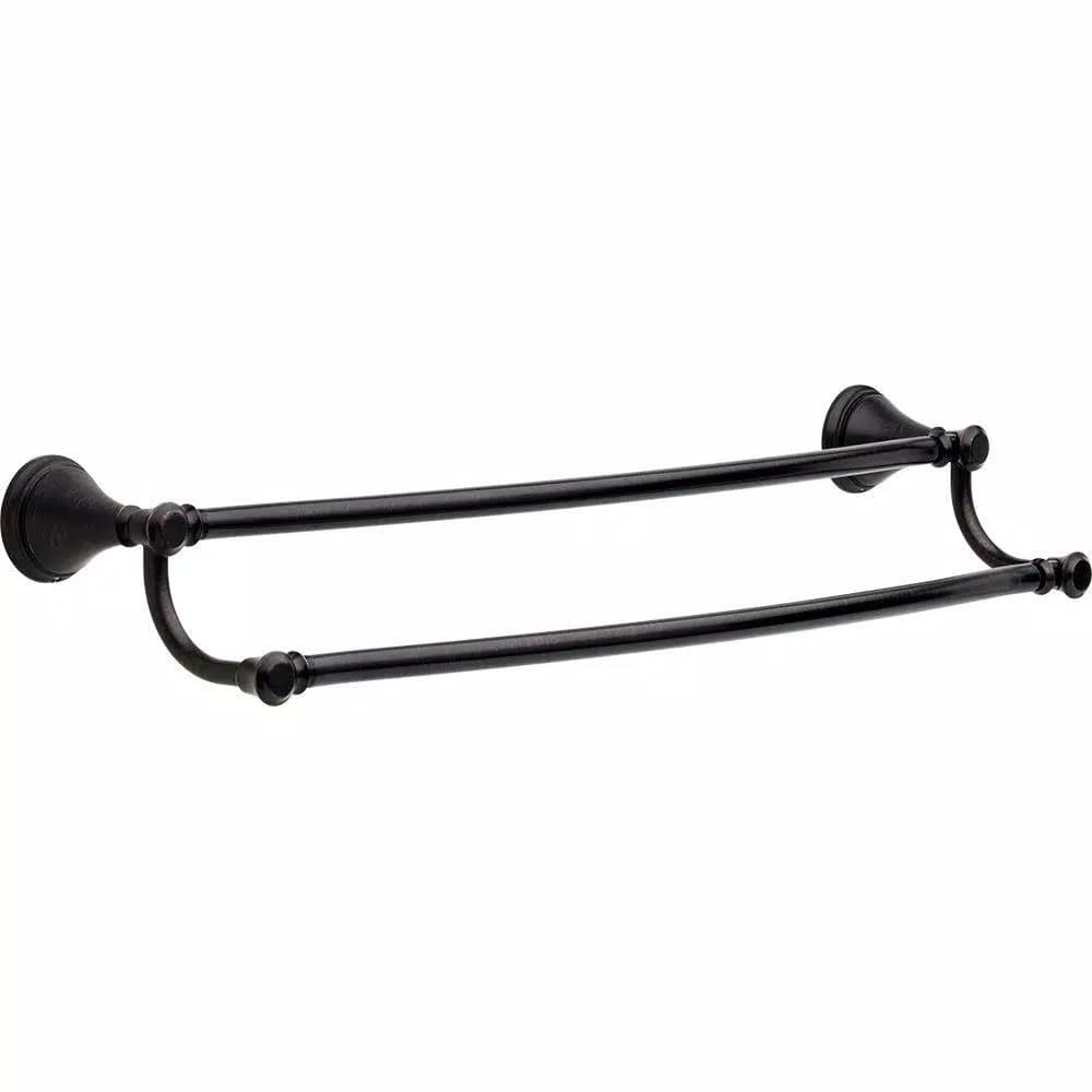 Delta Cassidy 24 in. Double Towel Bar in Venetian Bronze
