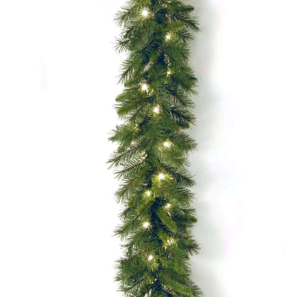 Unbranded Winchester Pine 9 ft. Artificial Garland with 50 Clear Lights