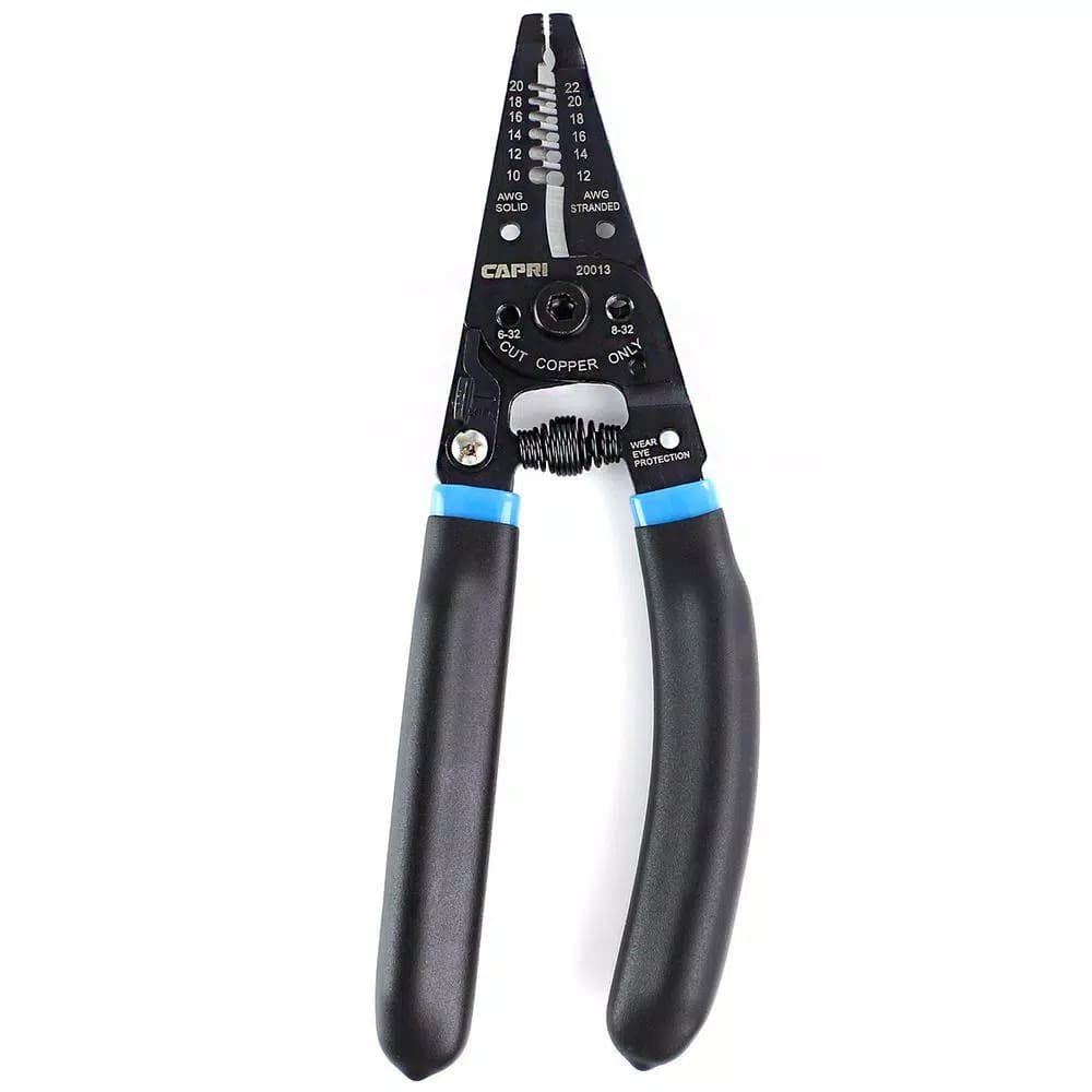 Capri Tools Professional Portable Wire Stripper and Cutter, 10-24 AWG, with Screw Shearer