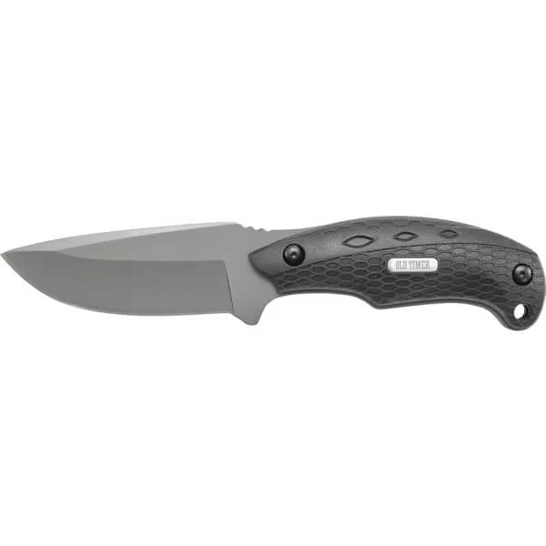 Schrade Old Timer Copperhead Full Tang Drop Point Fixed Blade Knife with Ti-Nitride Coated 7Cr17MoV Steel
