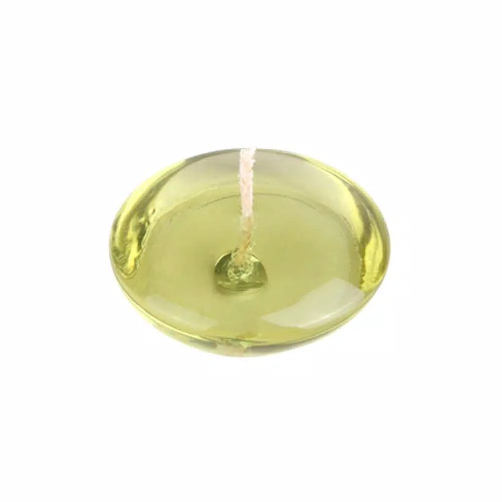 Zest Candle 3 in. Clear Sage Green Gel Floating Candles, 6-Pack