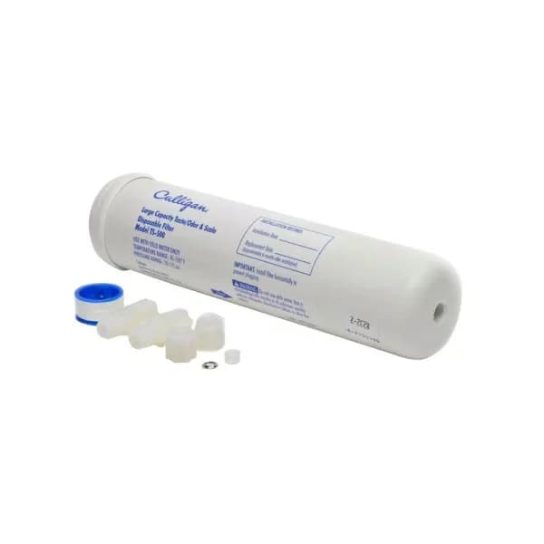 Culligan TS-500 Inline Water Filter Replacement Cartridge, Carbon Block, 4,000 Gal Capacity