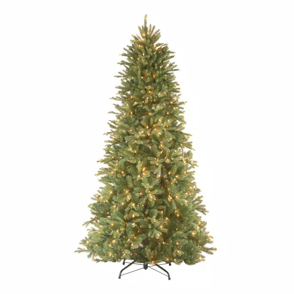 National Tree Company 9 ft. Tiffany Fir Slim Artificial Christmas Tree with 800 Clear Lights