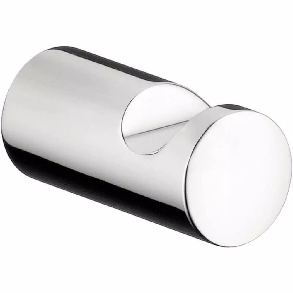 Hansgrohe Puravida Single Robe Hook in Chrome, Solid Brass Wall-Mounted Towel Hook