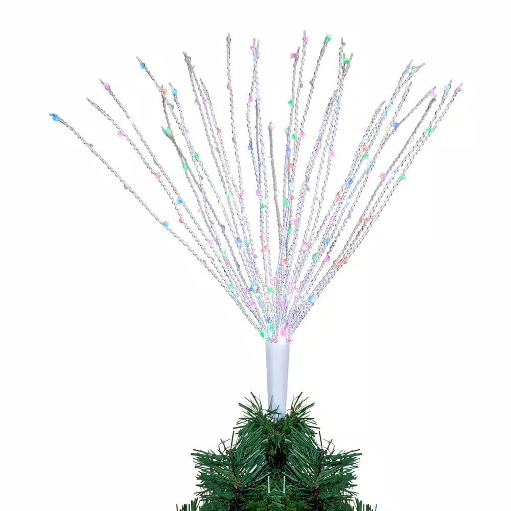 Gerson 22 in. x 15 in. Electric Wire Starburst Color Changing LED Tree Topper