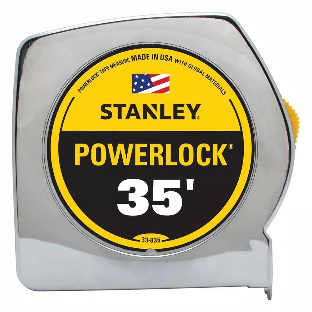 STANLEY PowerLock 35 ft. Tape Measure with Tru-Zero Hook