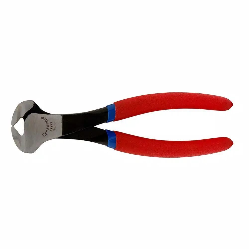 Crescent 7 in. Solid Joint End Cutting Pliers, Drop-Forged Alloy Steel with Cushion Grip