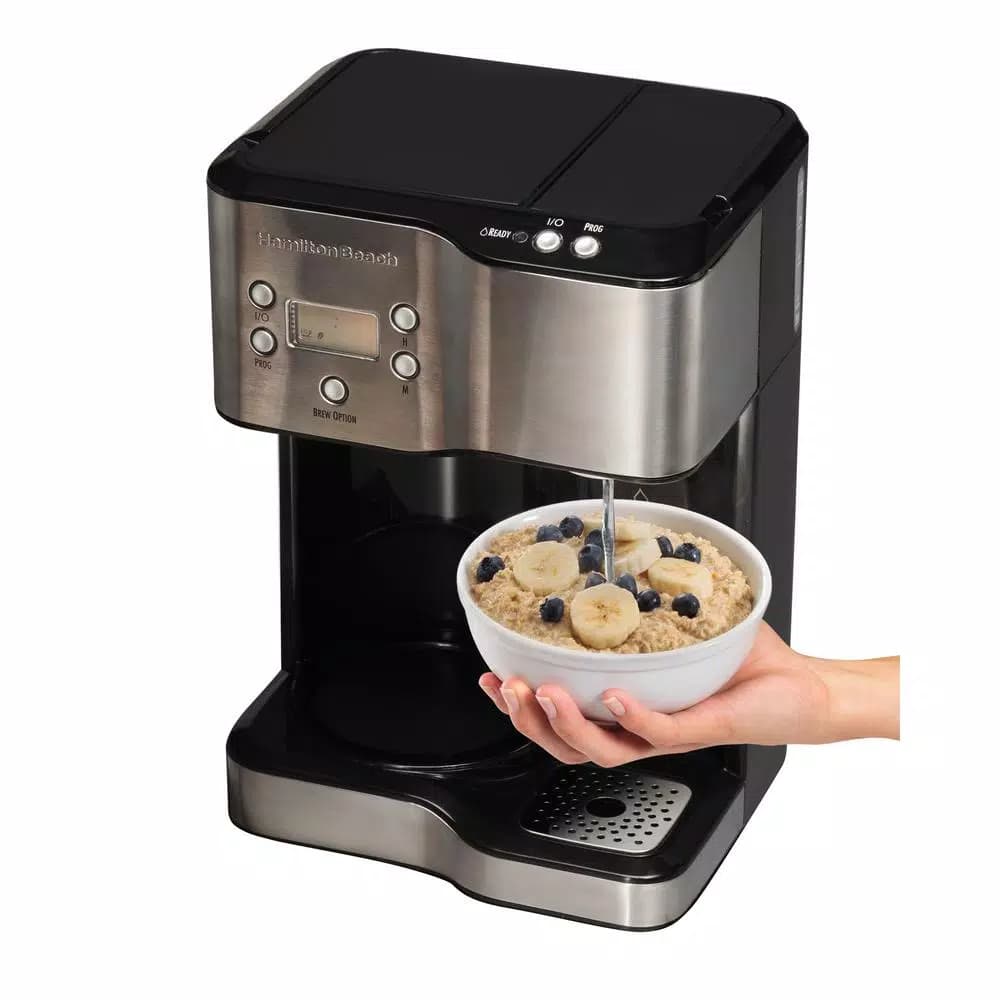 Hamilton Beach 12-Cup Programmable Coffee Maker and Hot Water Dispenser, Black