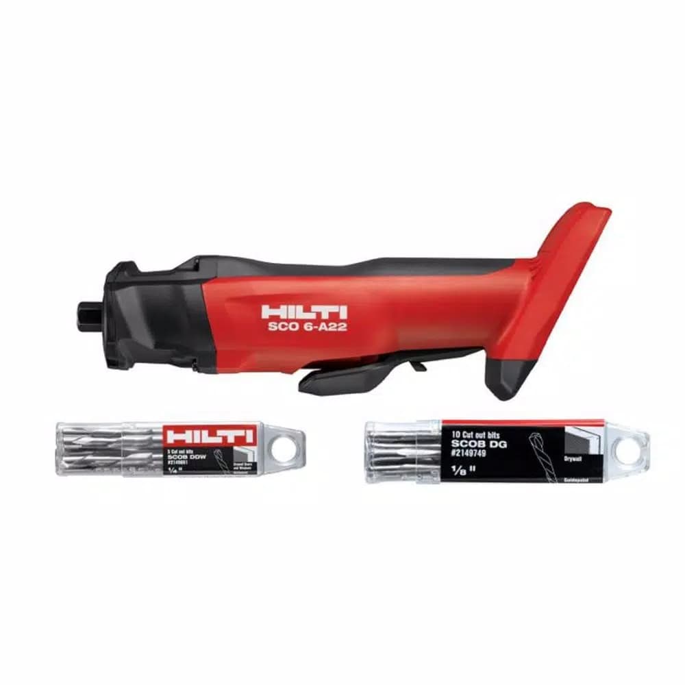 Hilti SCO 6-A22 22V Brushless Cordless Cut-Out Tool Body with Bits