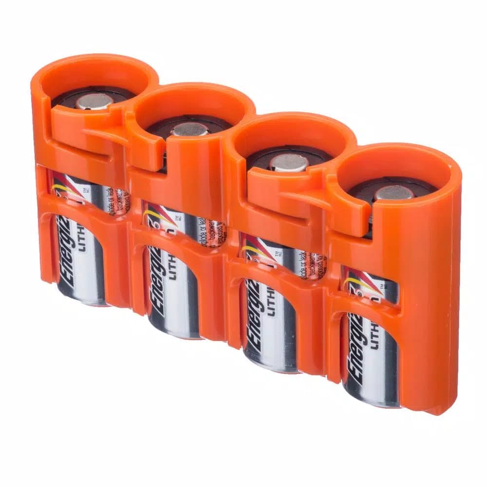 Storacell by Powerpax Slim Line CR123 Battery Organizer and Dispenser