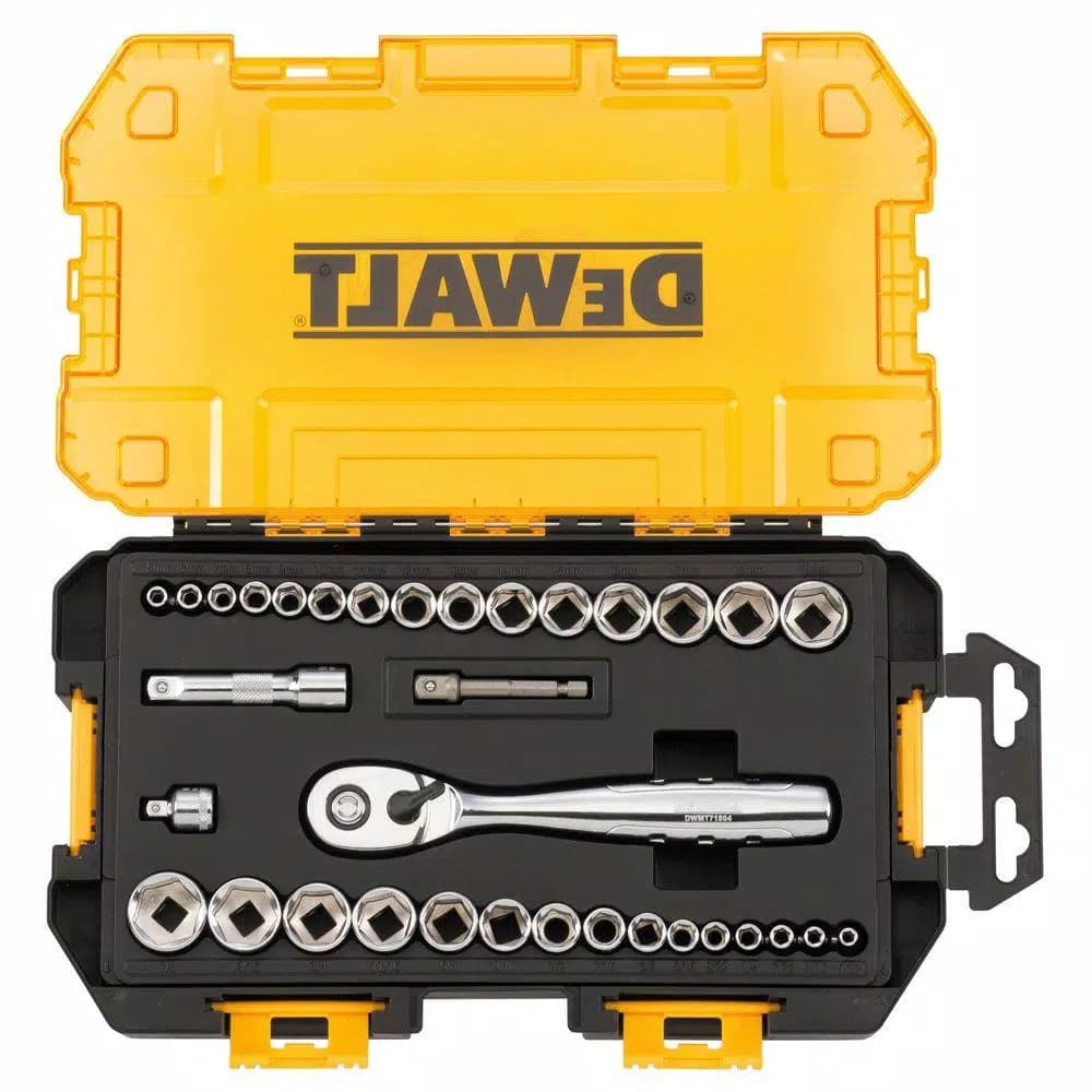 DEWALT 34-Piece 1/4 in. and 3/8 in. Drive Socket Set