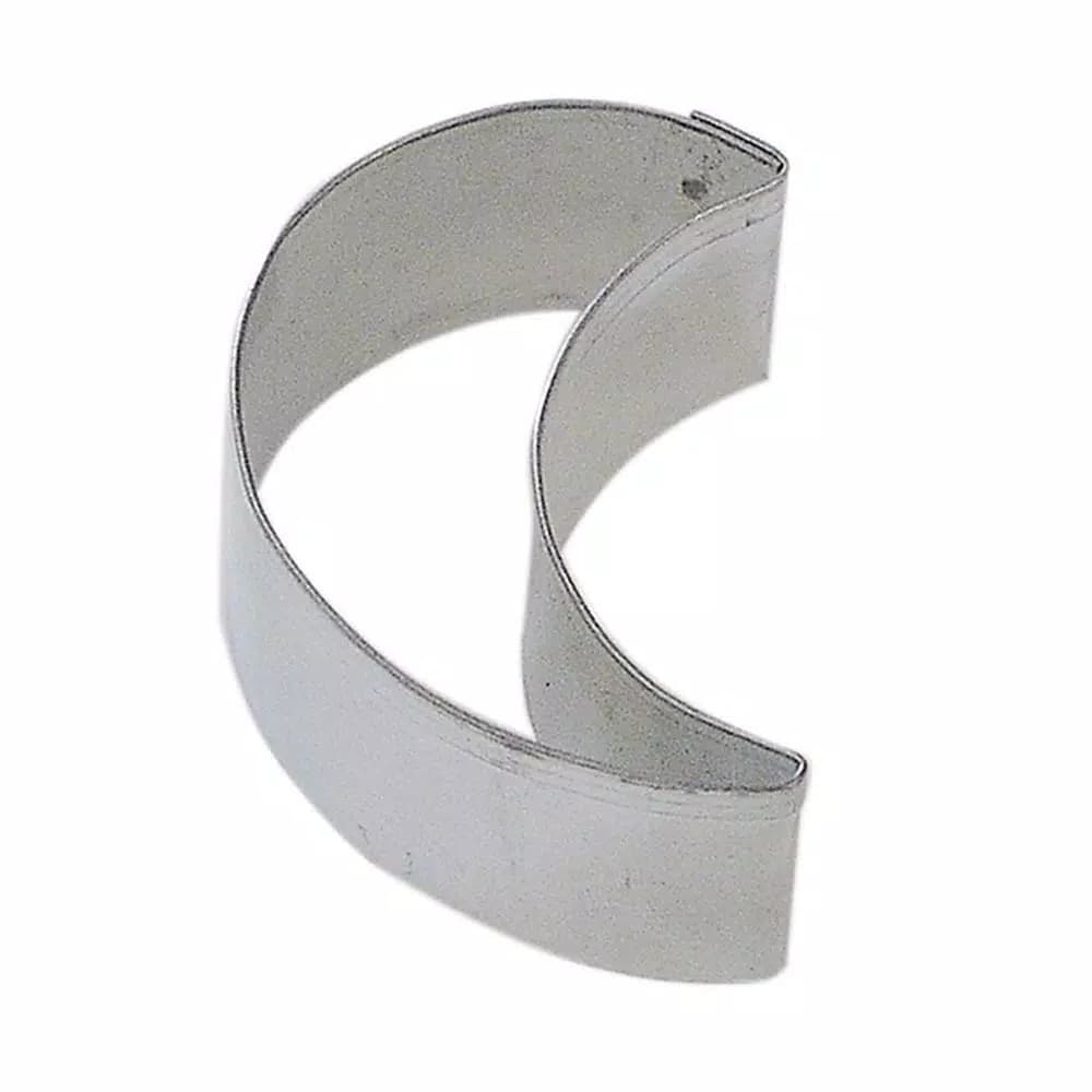 CybrTrayd-R&M 12-Piece Mini Crescent Tinplated Steel Cookie Cutter Set with Recipe