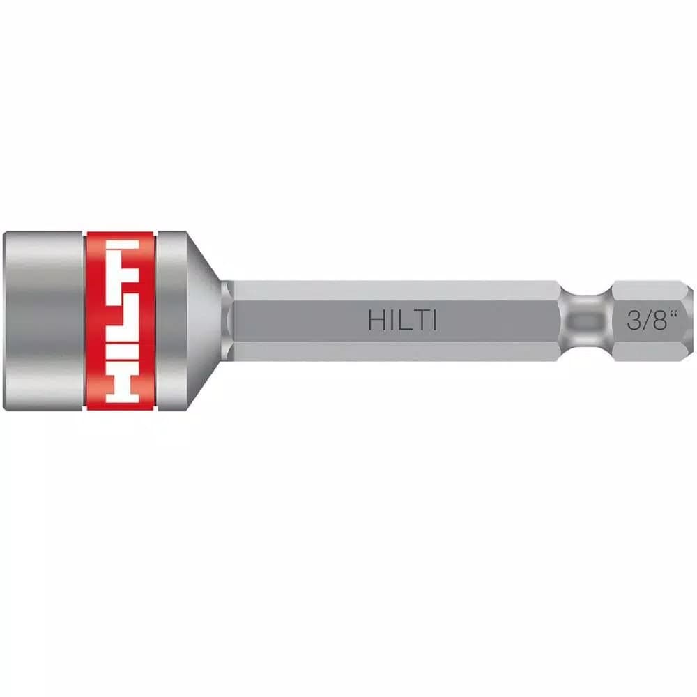 Hilti 3/8 in. x 2 in. Magnetic Nut Setter with 1/4 in. Hex Shank